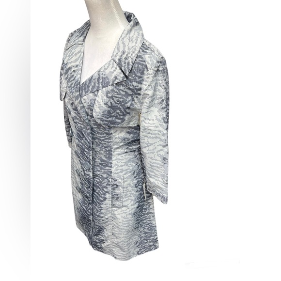 Vertigo Print Trench Coat (NWT) / Size: XL / Color: Blue / Item# 1-21901 - Picture 3 of 6